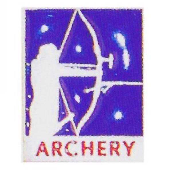 Schmuck Pin "Blue Recurve"