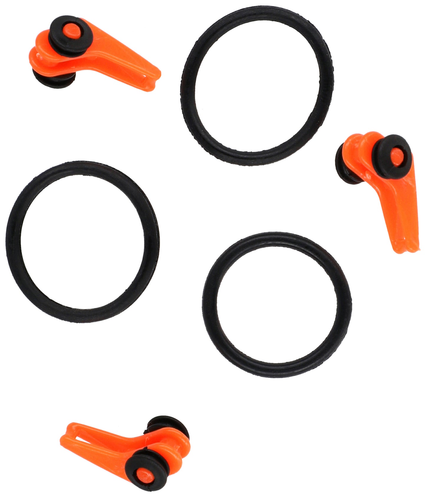 Mikado Clip - Für Haken Einstellbar - Orange - 3 Stk.