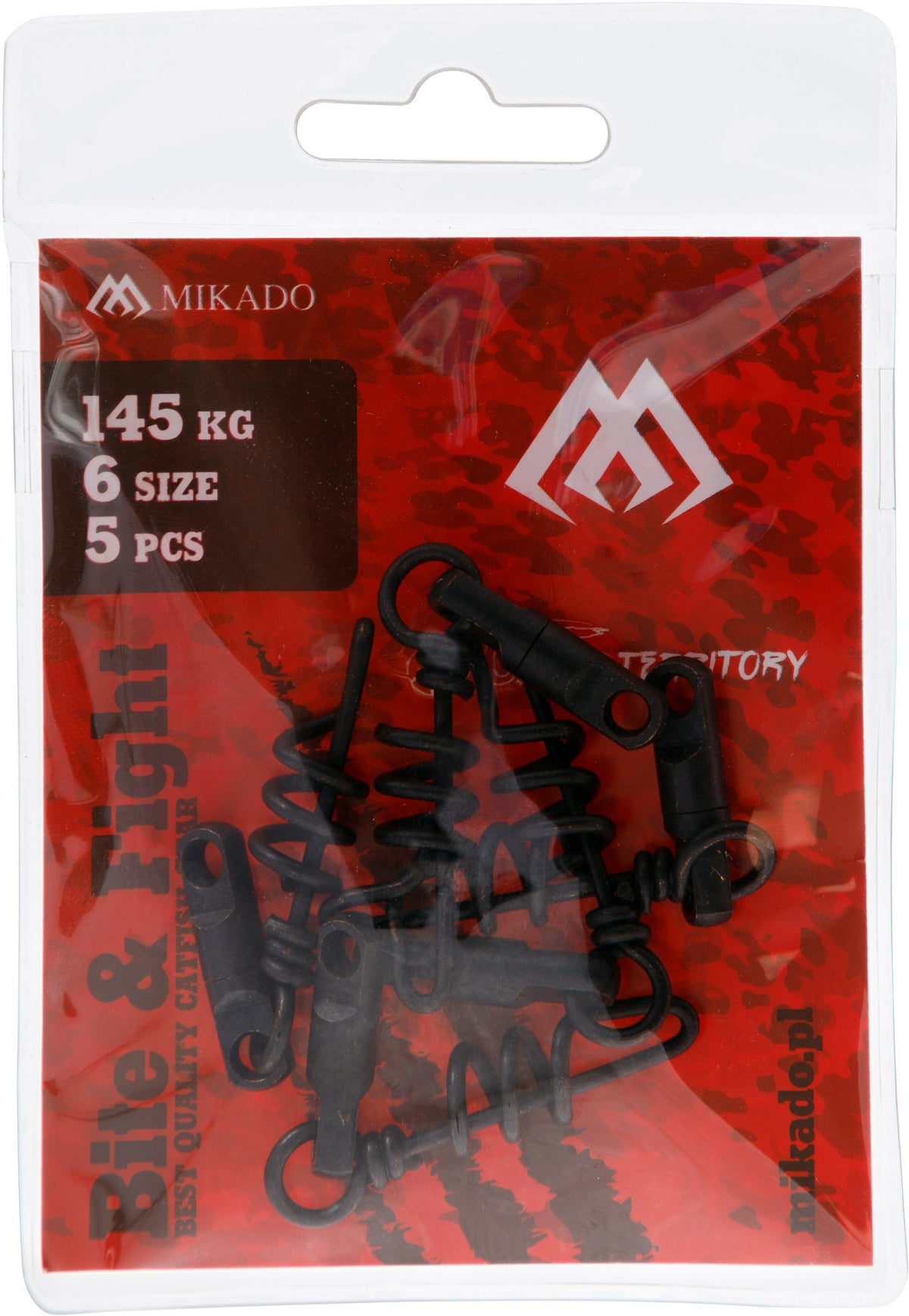 Mikado Wirbel - Mit Schnappen Schraube - Größe 4mm - Schwarz Matt - 5 Stk.