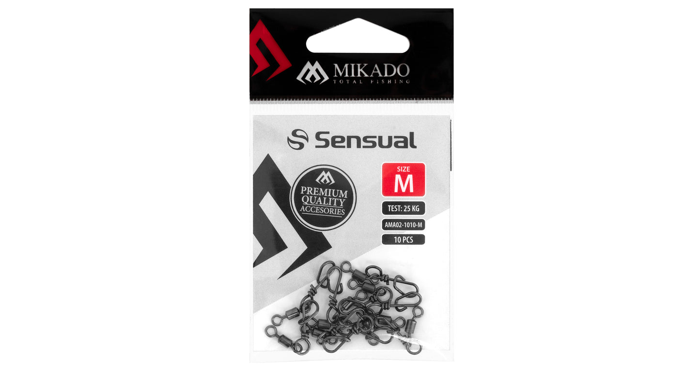 Mikado Roll-Wirbel - Mit Schnappen Mikado - Größe M - 10 Stk.