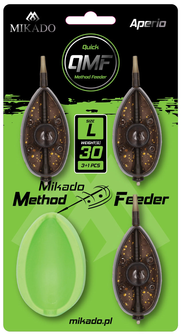 Mikado Feeder - Method Feeder Aperio Q.M.F. System L Set - 30+40+50g + Feeder Form - 1 Satz