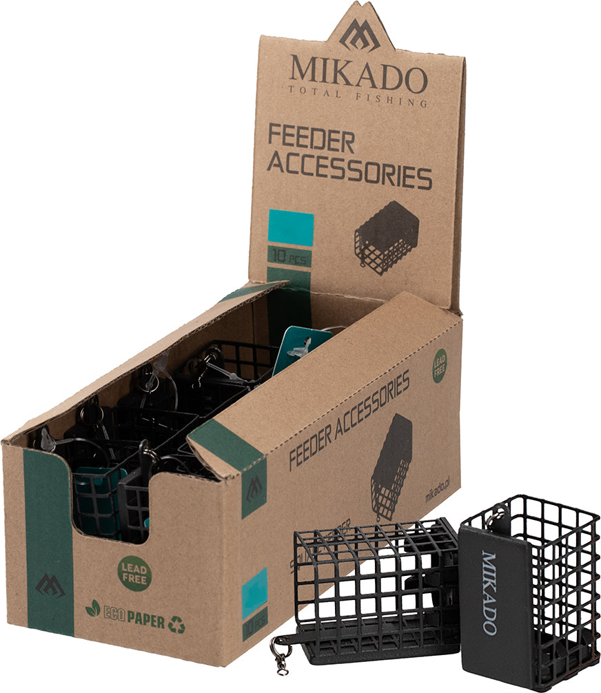 Mikado Feeder - Quadrat Mit Boden - 50g - (30x30x44mm) - 1 Stk.