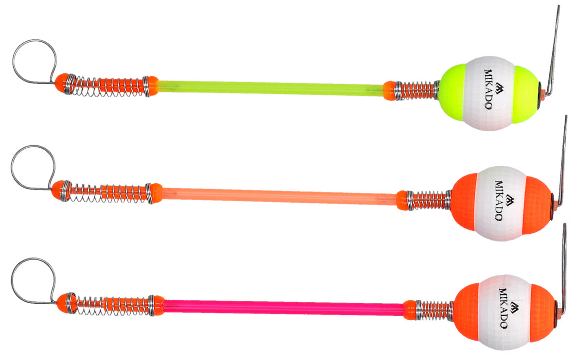 Mikado Bissanzeiger - Hanger Styrofoam Mit Rohr 16cm Größe M - Rot Und Gelb - 10 Stk.