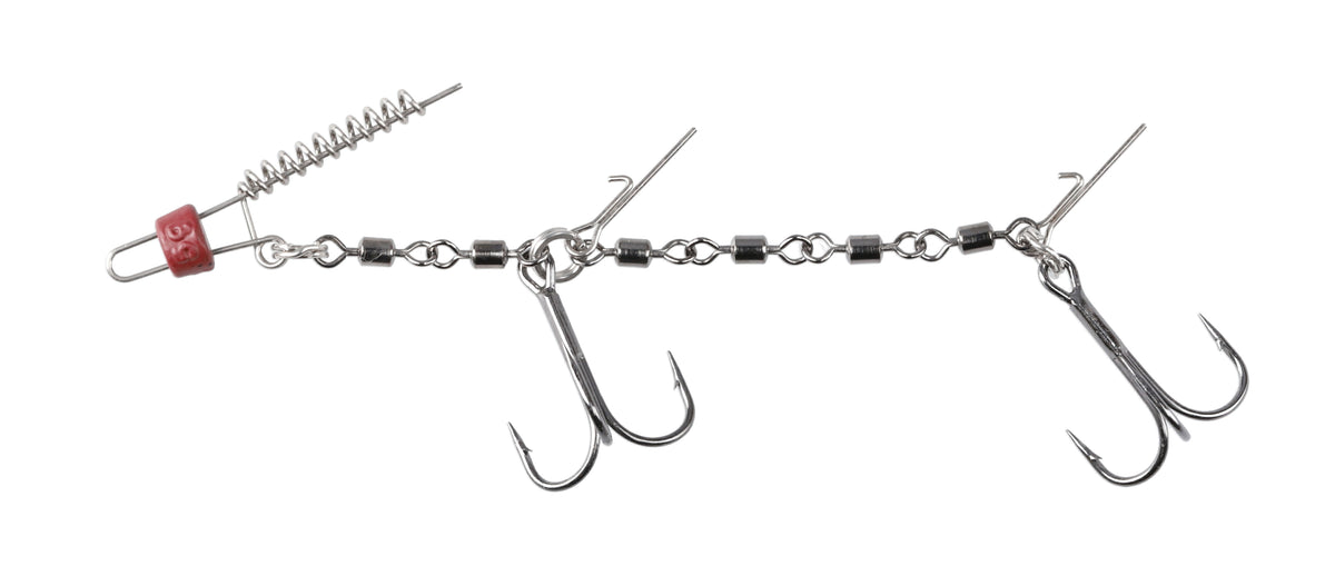 Mikado Stinger - Jaws Double Evo Stinger Xl - 30kg - Drillingshaken NR. 2/0 - 2 Stk.