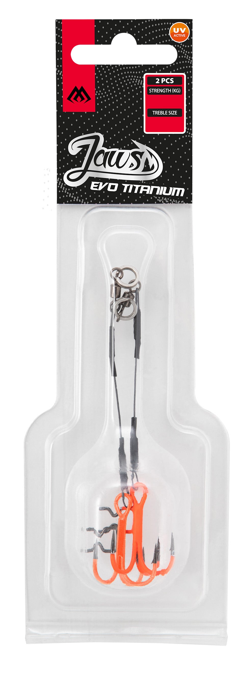Mikado Stinger - Titan Jaws Evo Titanium - 15 kg/10 Cm - Drilling 1 Uv - 2 STK.