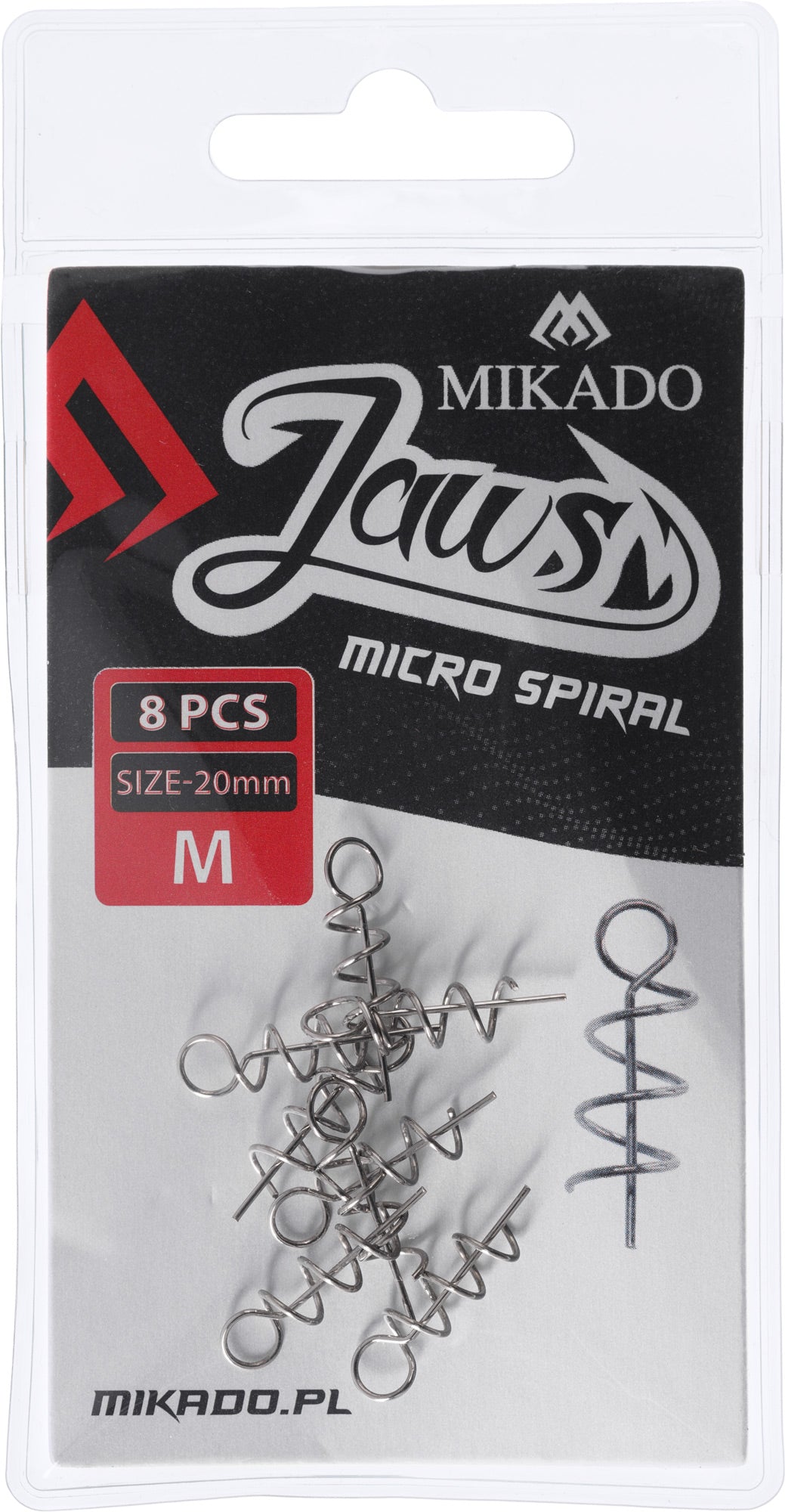 Mikado Schraube - Für Softlures Jaws Micro Spiral Xs - 10mm - 8 Stk.