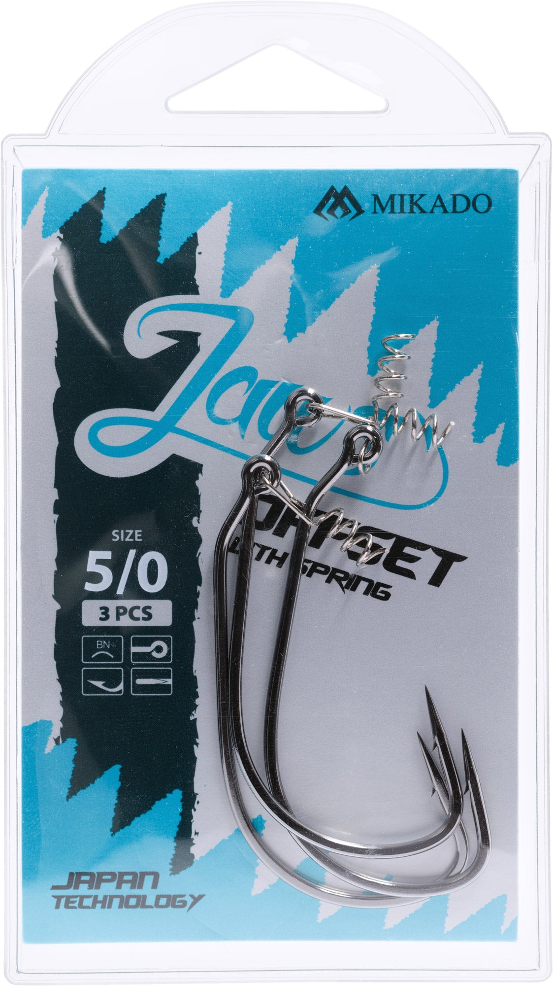 Mikado Haken - Jaws Offset Mit Schraube NR. 2/0 - 3 Stk.