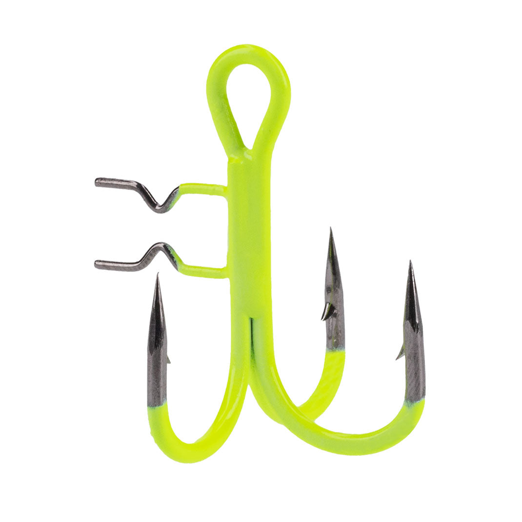 Mikado Drillingshaken - Jaws Vertical Uv Fluo Nr 1/0 - 4 Stk.