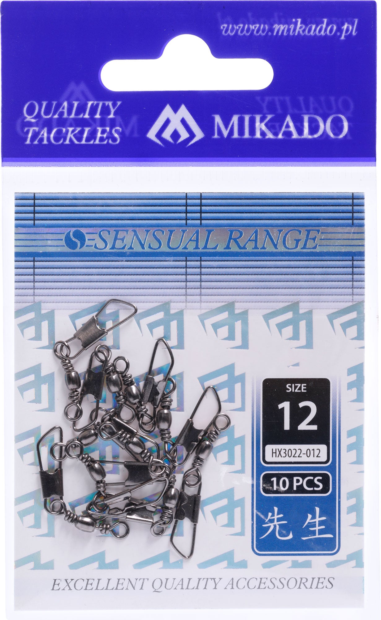 Mikado Tönnchenwirbel - Mit Safety Snap NR. 8 Bn - 10 Stk.