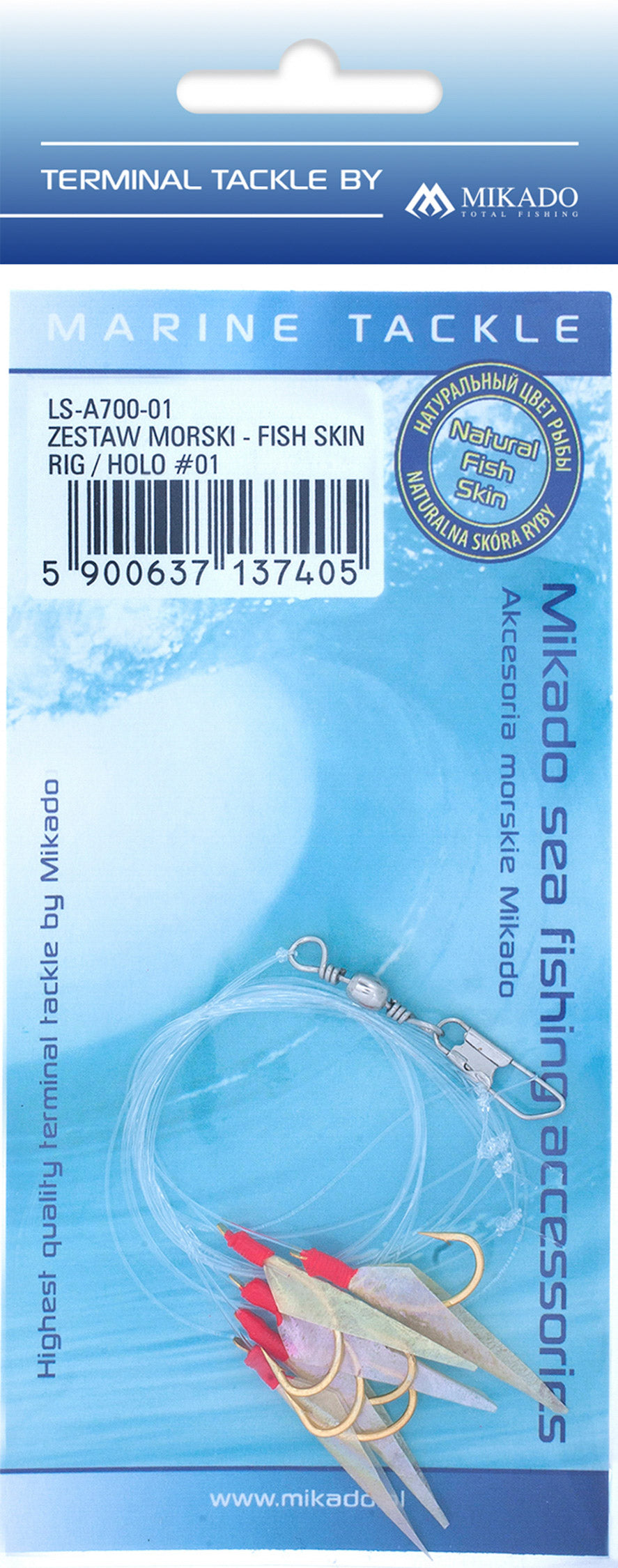 Mikado Meeres-Set - Fish Skin Rig - Holo #01 - 1 Satz