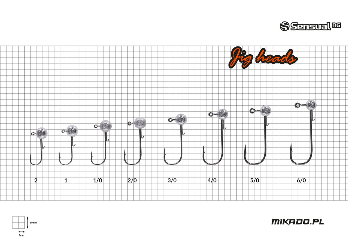 Mikado Jig Head - Sensual - 6g-1/0 Bn - 3 Stk.