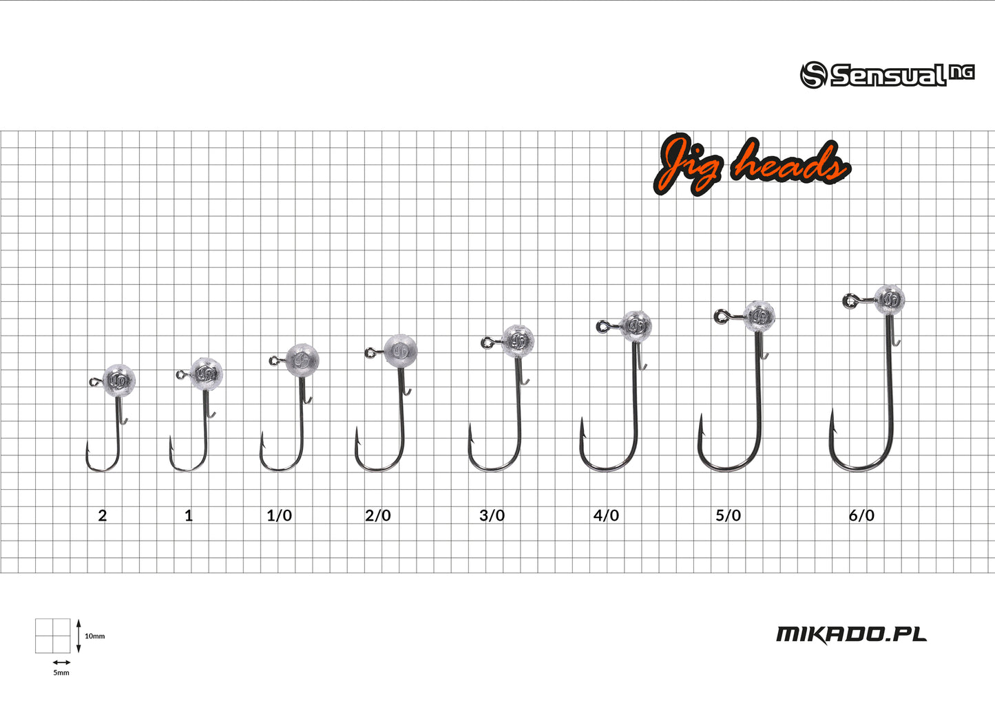 Mikado Jig Head - Sensual - 12g-3/0 Bn - 3 Stk.