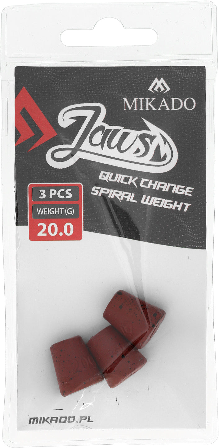 Mikado Austauschbare Last - Für Schrauben - Jaws Quick Change Spiral - 20gr - 3 Stk.