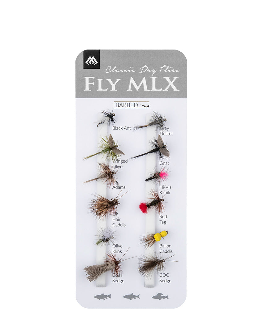 Mikado Set - Künstliche Fliegen - Dry Flies - Barbed - 1 Satz
