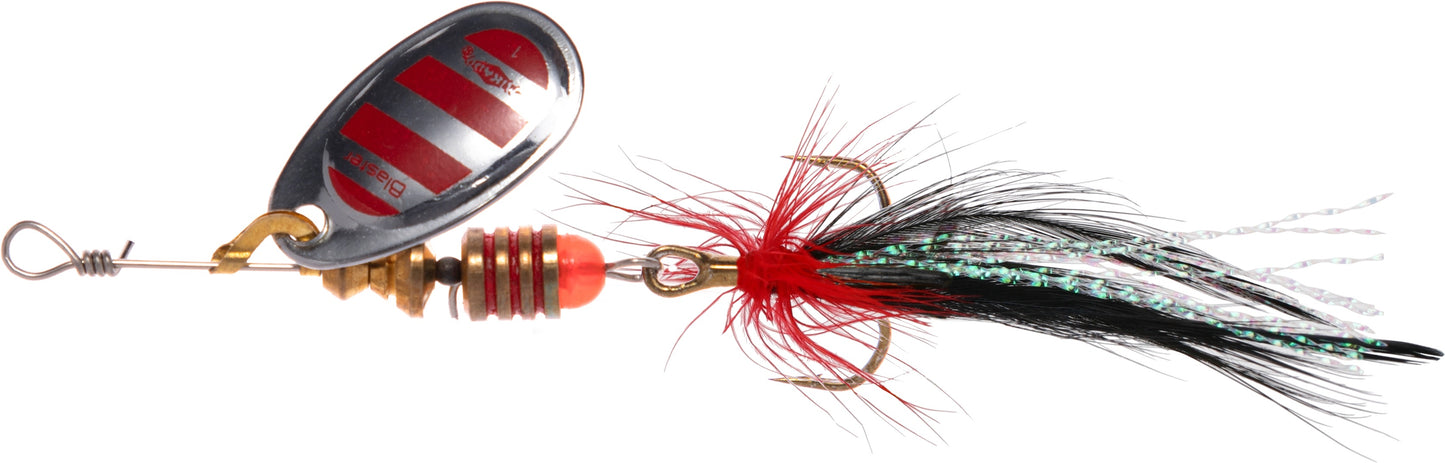 Mikado Spinner - Blaster Mit Quaste 4 - Silber / 22 - 1 Stk.
