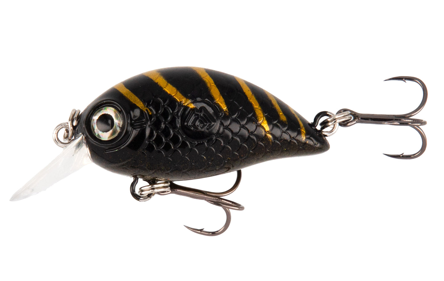 Mikado Wobbler Shimmy - 34mm/3.0g/BLACK Tiger - Schwimmend - 1 Stk.