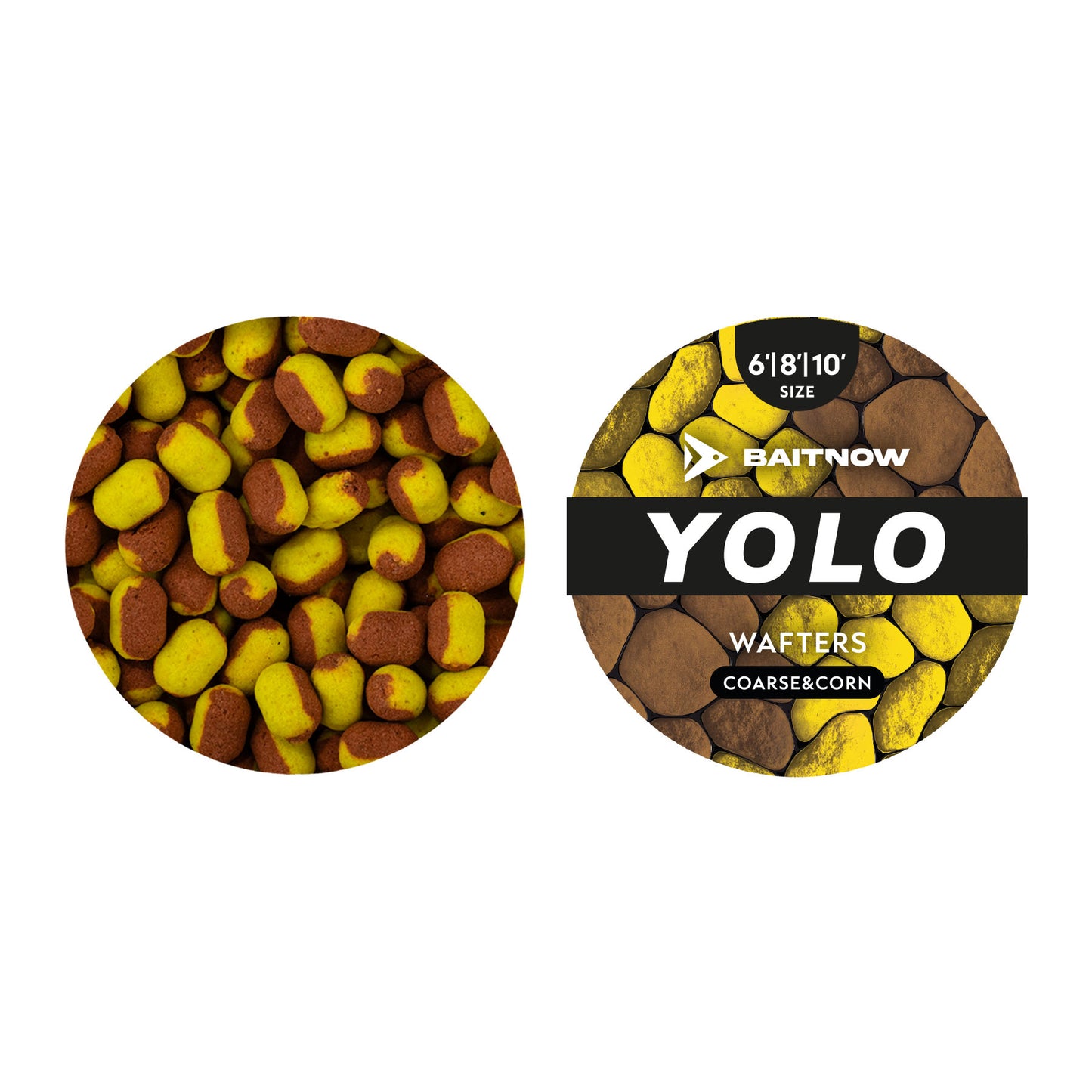 Mikado Method Feeder Wafters - Yolo Yellow & Bronze Coarse & Corn GR. 6/8/10 24g - 1 Stk.