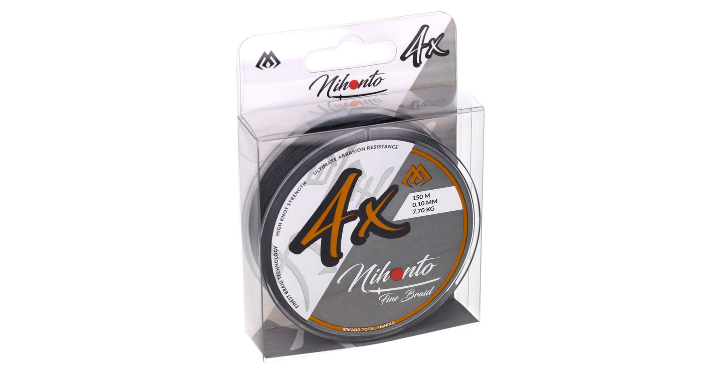 Mikado Geflochtene Schnüre - Nihonto Fine Braid - 0.45mm/37.4kg/150m - Schwarz - 1 Spule
