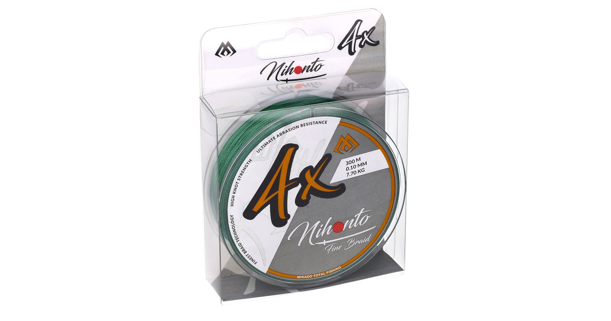Mikado Geflochtene Schnüre - Nihonto Fine Braid - 0.40mm/34.9kg/300m - Grün - 1 Spule