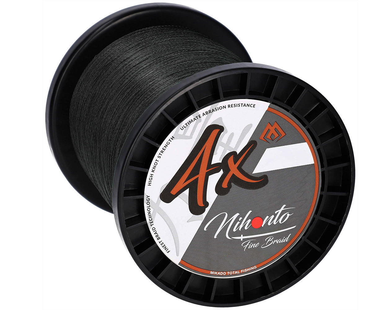 Mikado Geflochtene Schnüre - Nihonto Fine Braid - 0.12mm/8.8kg/3000m - Schwarz - 1 Spule