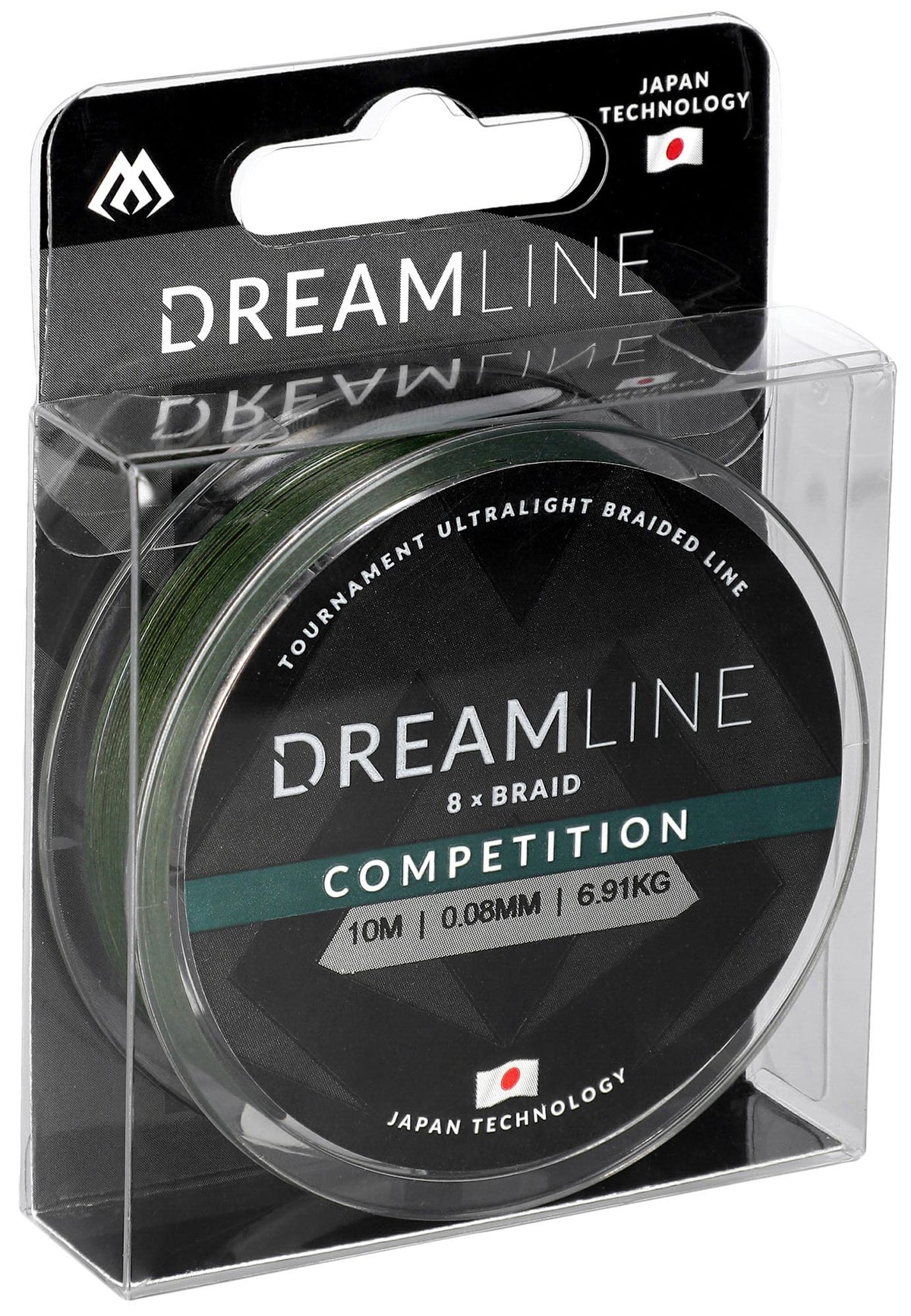 Mikado Geflochtene Schnüre - Dreamline Competition - 0.08mm/6.91kg/10m - Grün - 1 Spule