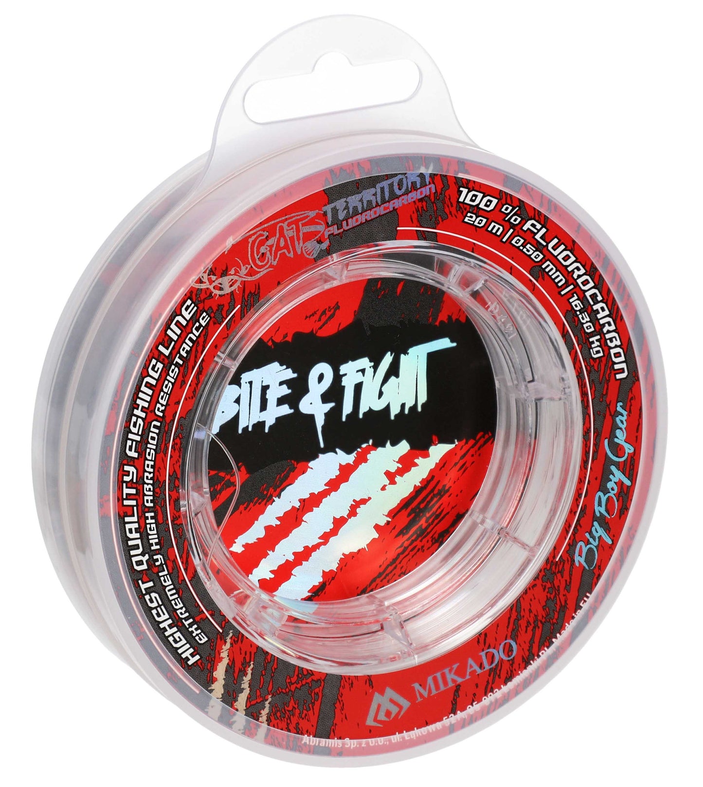 Mikado Schnur - Fluorocarbon Cat Territory - 1.00mm/65.00kg/20m - 1 Spule