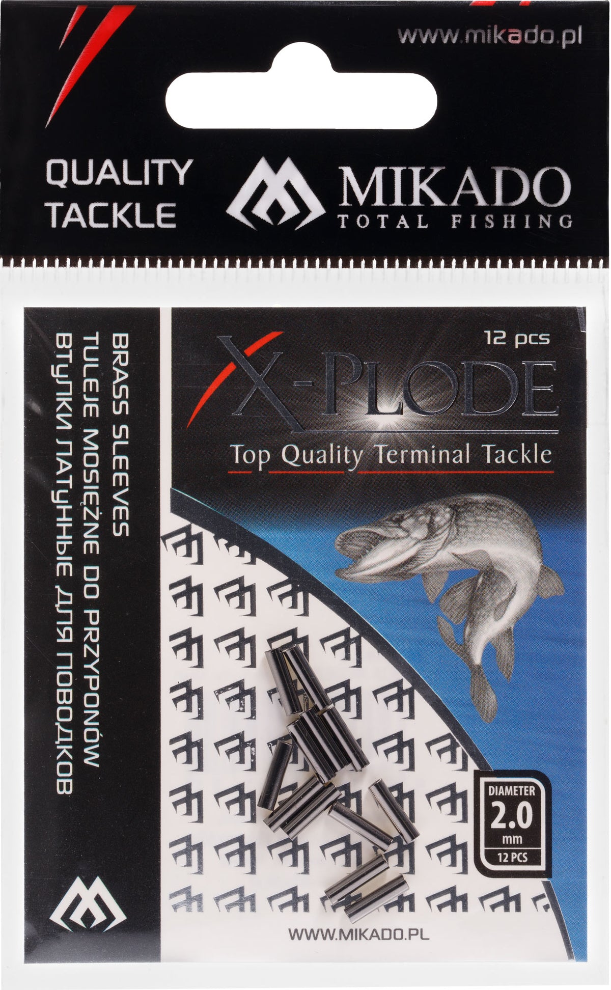 Mikado Ärmel - Messing 2.2mm - 12 Stk.