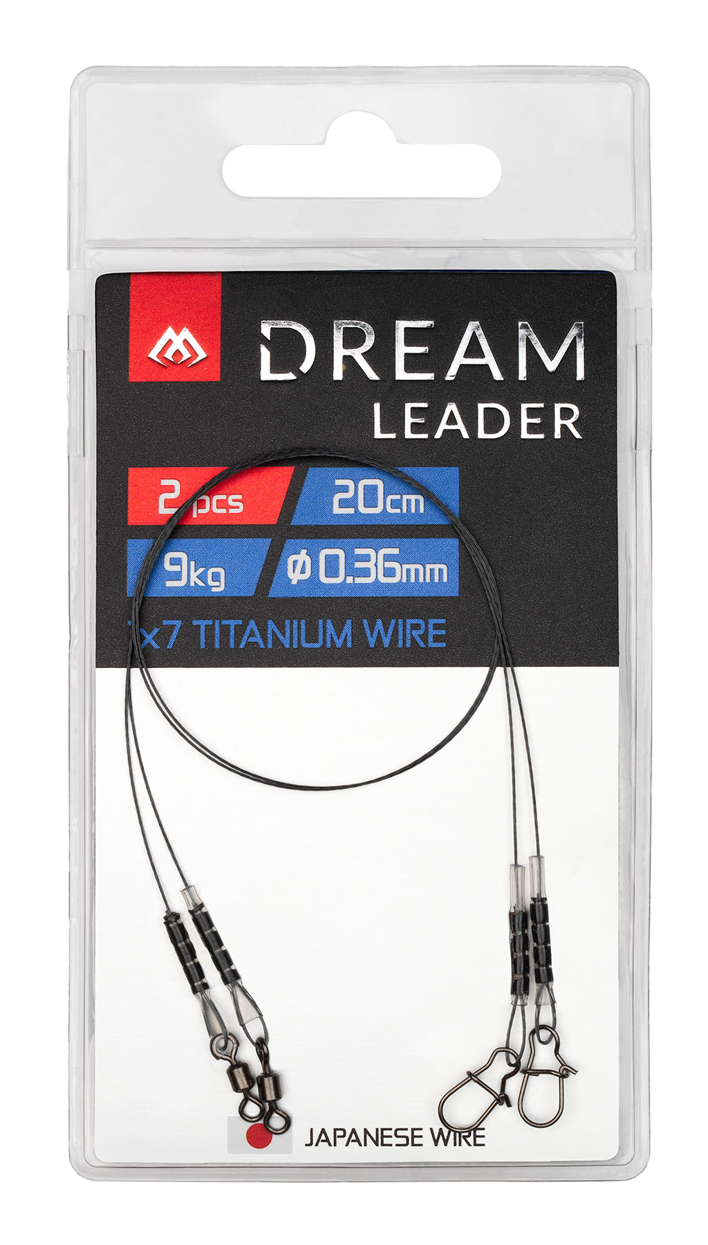Mikado Leader - Dream Leader - Titanium 1x7 20cm/20LB/9kg - 2pcs