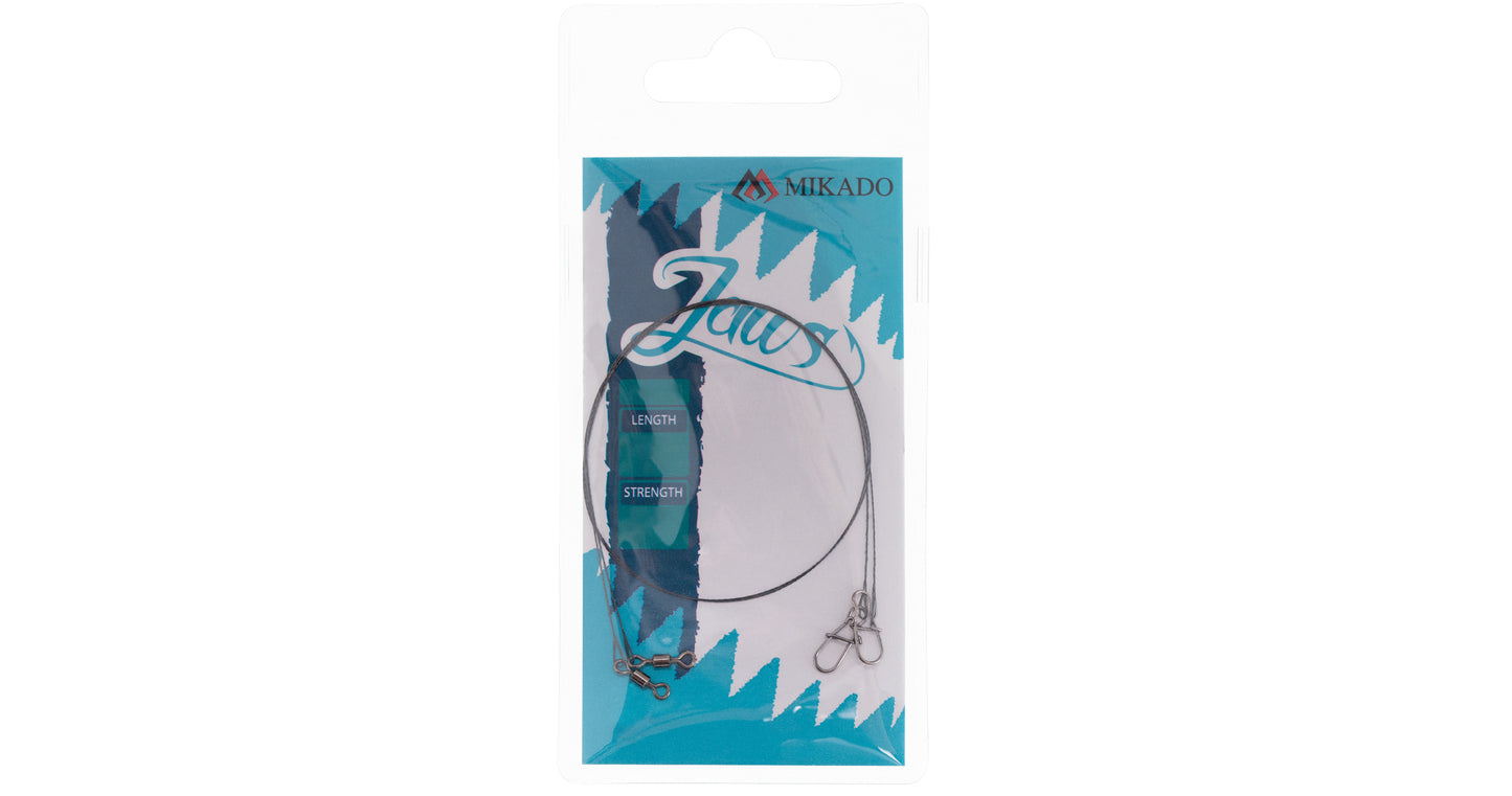 Mikado Tungsten-Leader - Jaws-Light - 25cm/10kg - 2 Stk.