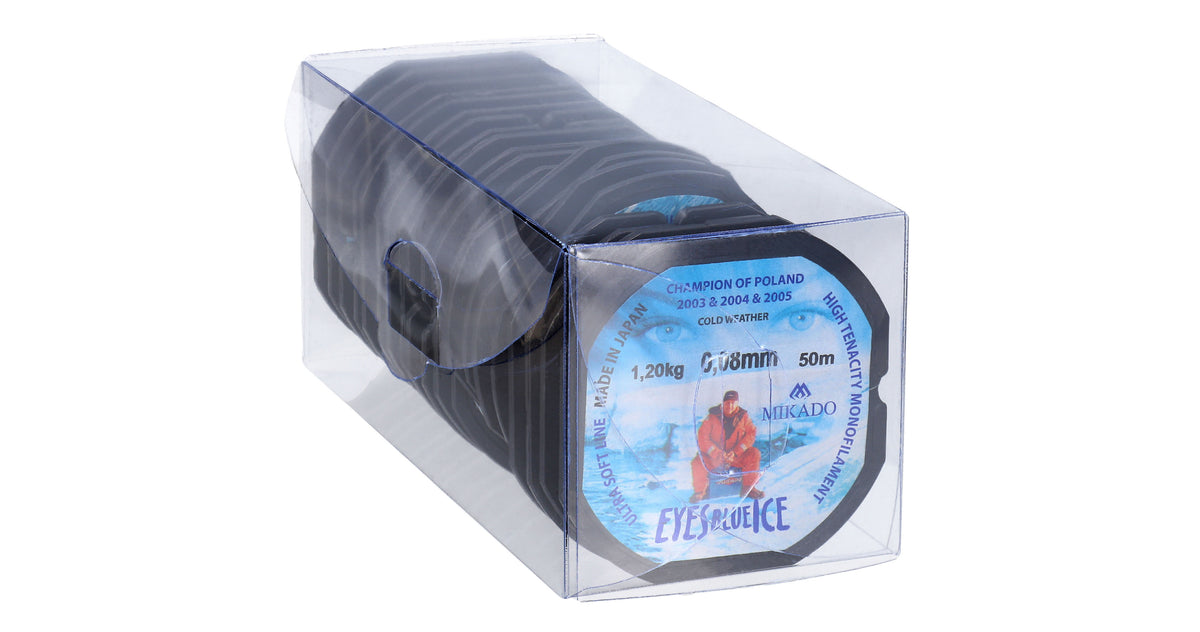 Mikado Schnur - Eyes Blue Ice - 0.08mm/1.20kg/50m - 10 Spulen