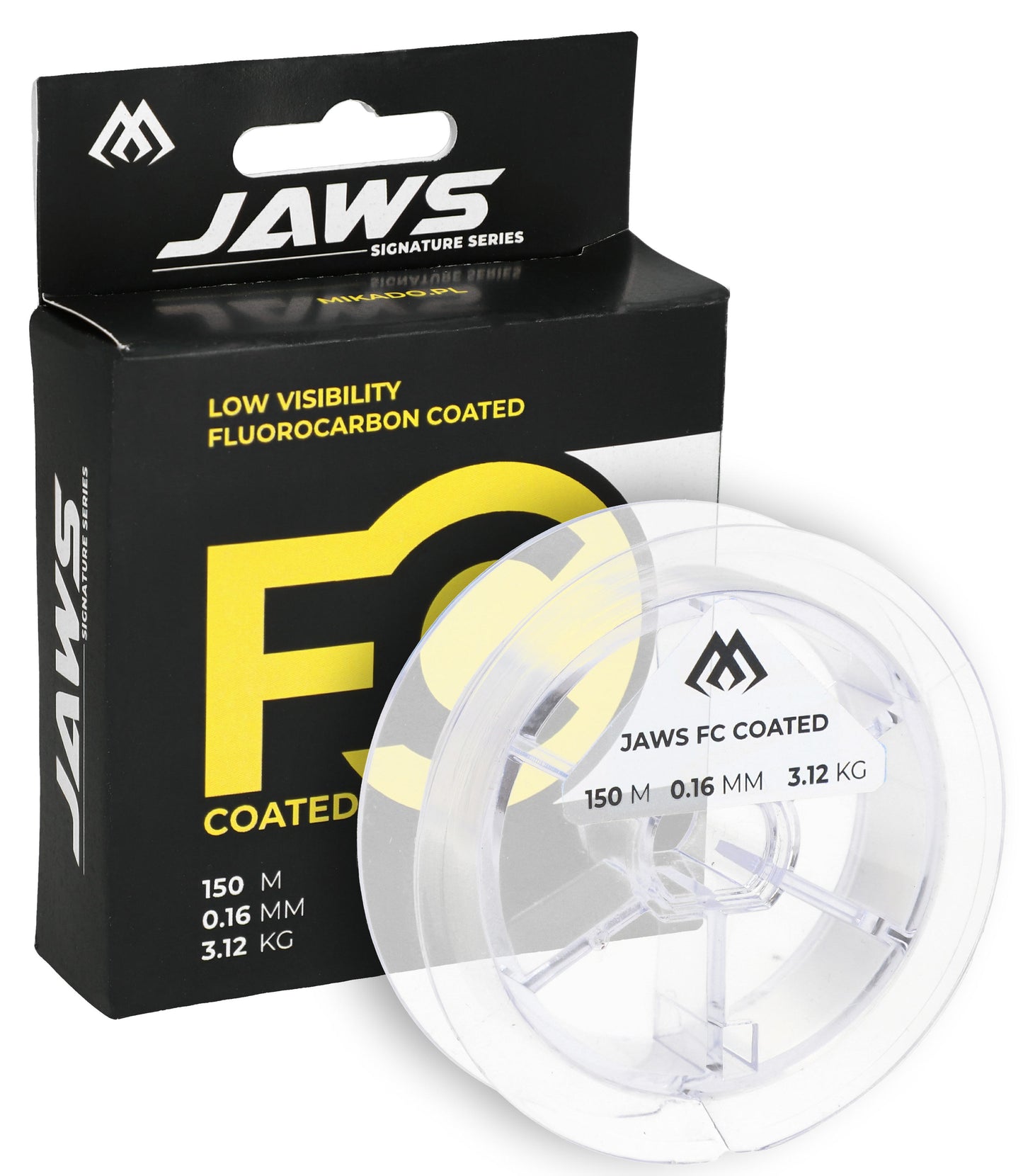 Mikado Schnur - Jaws Fc Coated 0.22mm/4.95kg/150m Transparent - 1 Stk.