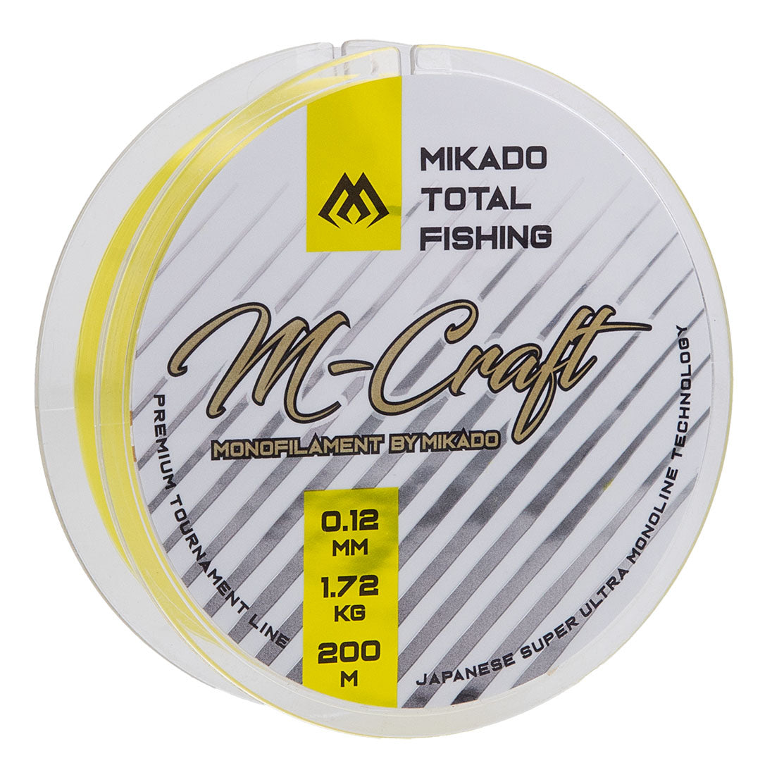 Mikado Schnur - M-Craft - 0.12mm/1.72kg/200m - Fluo Yellow - 1 Spule