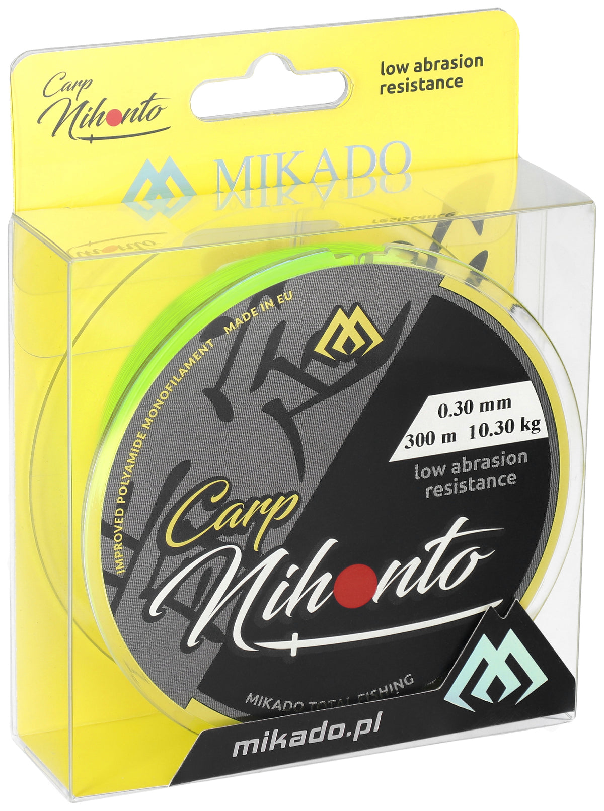 Mikado Schnur - Nihonto Carp - 0.40mm/14.50kg/300m Fluo Gelb - 1 Stk.