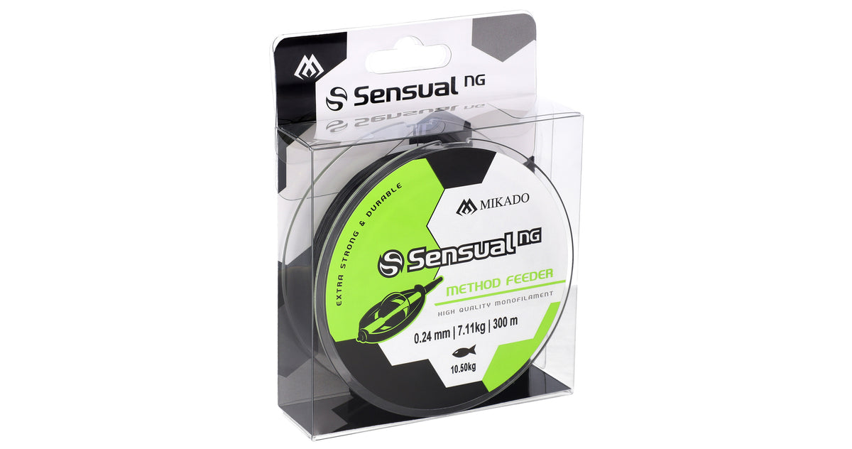 Mikado Schnur - Sensual N.G. Method Feeder 0.18mm/6.5kg/300m - Schwarz - 1 Spule