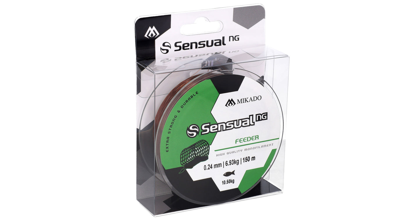 Mikado Schnur - Sensual N.G. Feeder 0.20mm/7.5kg/150m - Braun - 1 Spule