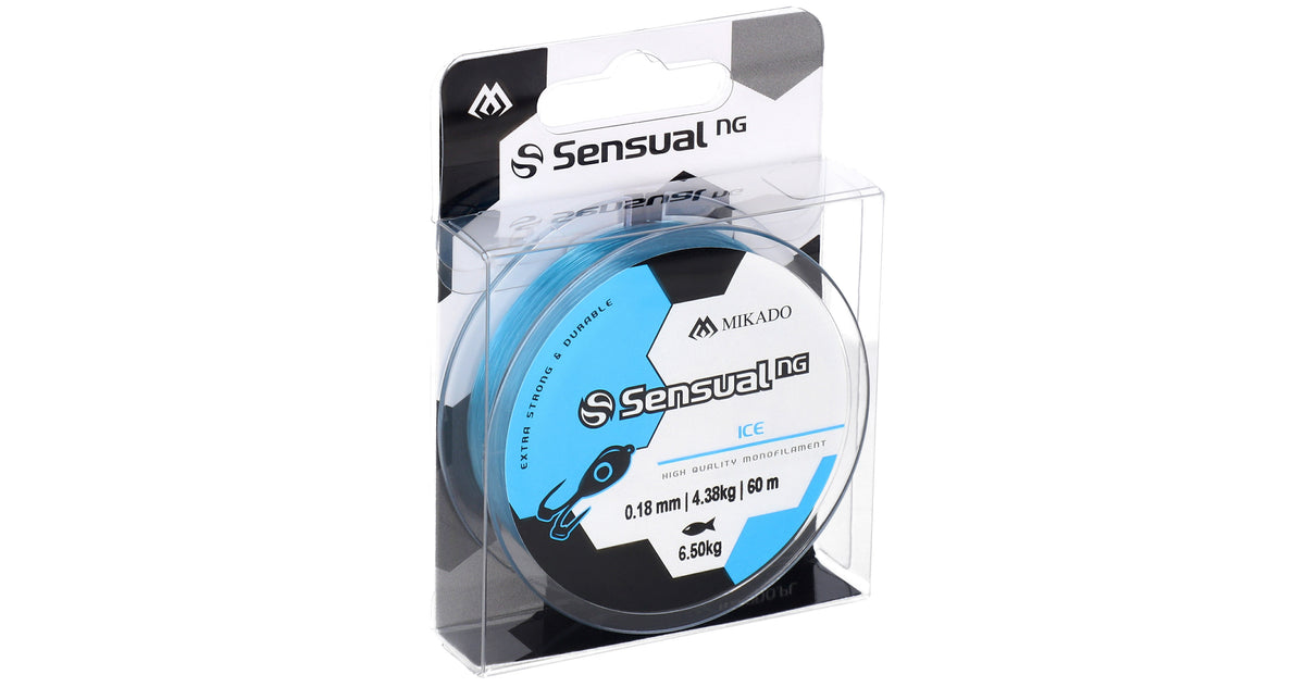 Mikado Schnur - Sensual N.G. Ice 0.12mm/2.5kg/60m - Blau - 1 Spule