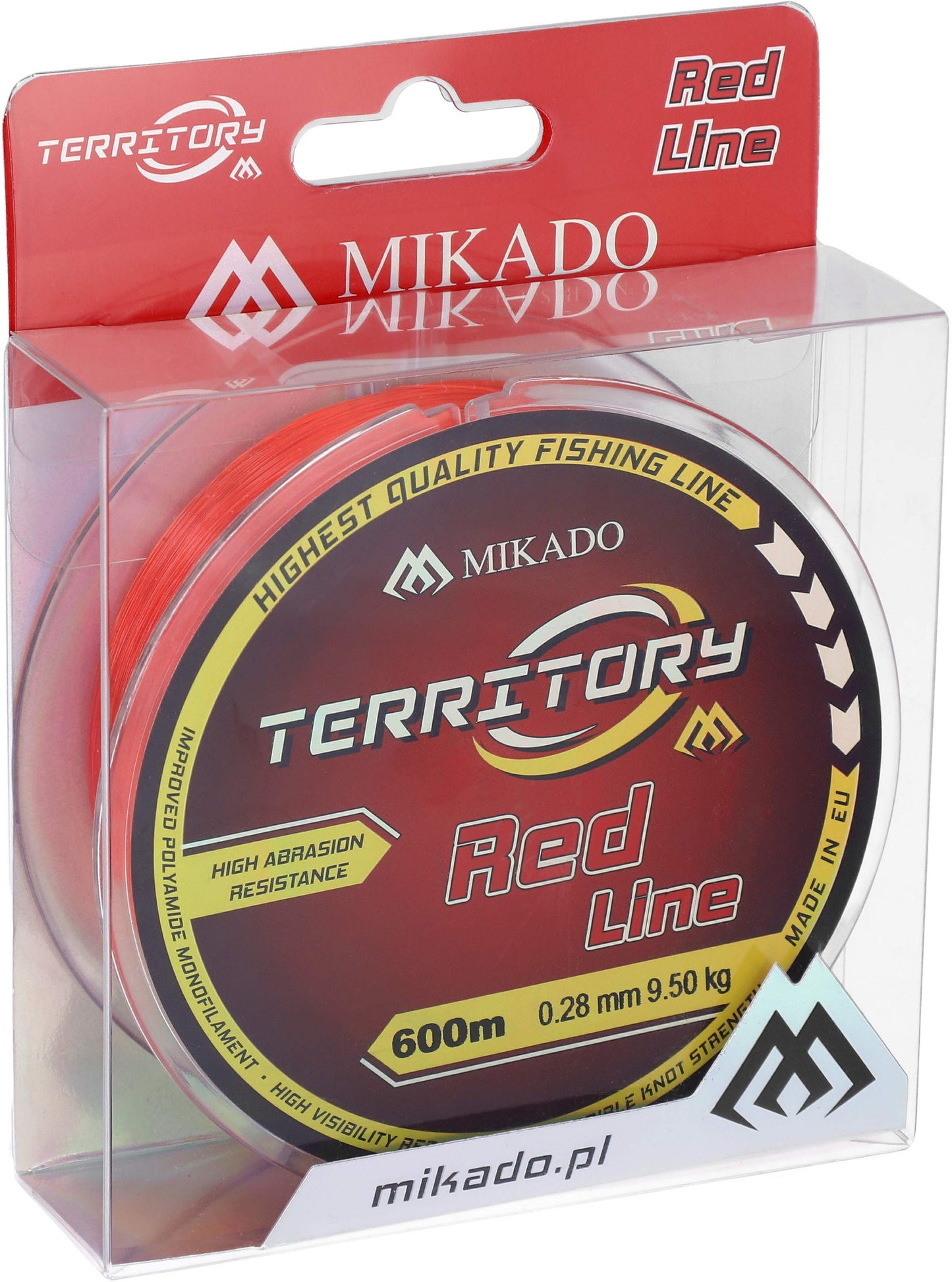 Mikado Schnur - Territory Red - 0.30mm/10.90kg/600m - 1 Spule