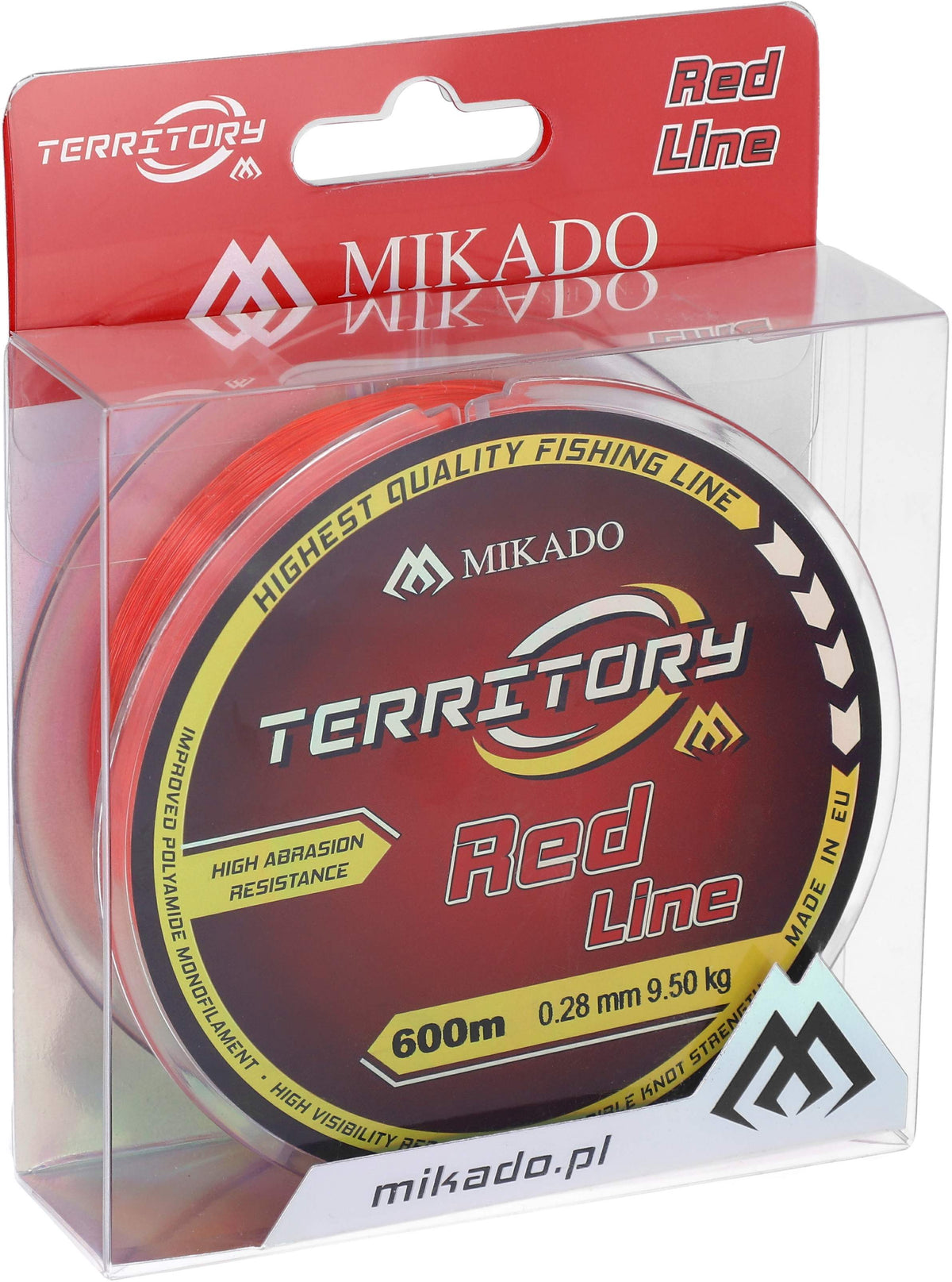 Mikado Schnur - Territory Red - 0.40mm/13.80kg/600m - 1 Spule