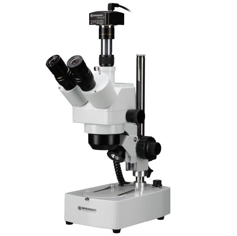 BRESSER Advance ICD 10x-160x Zoom-Stereomikroskop mit MikroCam SF UHD Mikroskopkamera
