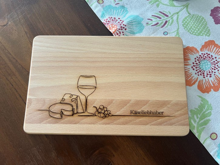 Frühstücksbrett Käseliebhaber
