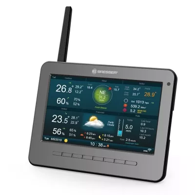 BRESSER WLAN HD TFT 7-in-1-Profi-Wettercenter mit verschiedenen Anzeige-Modi