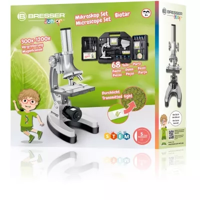 Bresser JUNIOR Mikroskop Set 300x-1200x