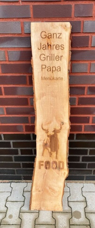 Holzbohle Ganz Jahres Griller Grill Grillzubehör Grillschild