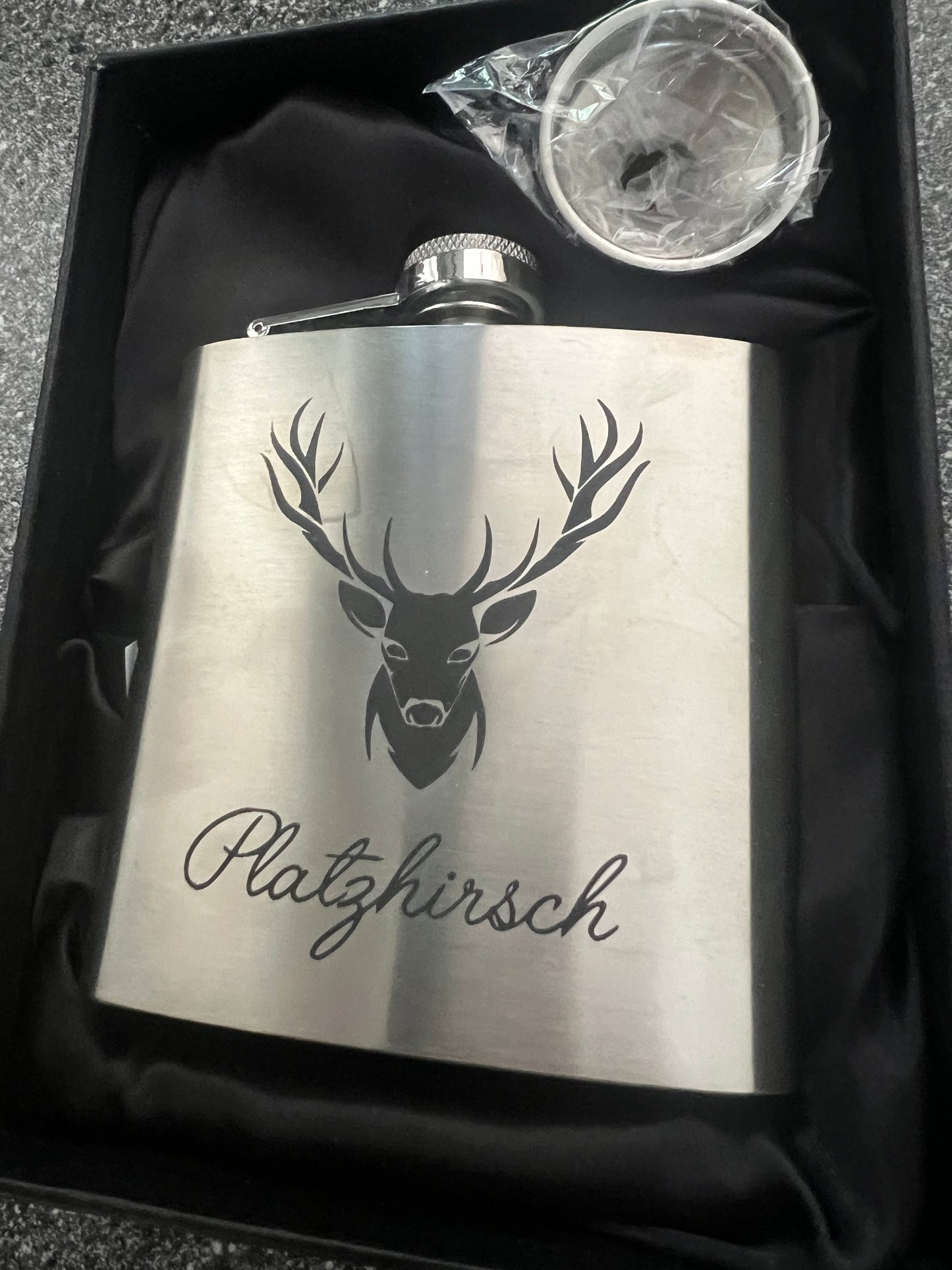 Flachmann 150 ml Platzhirsch