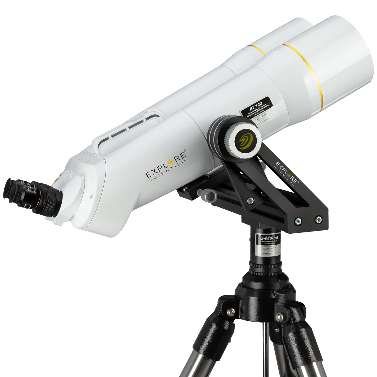 EXPLORE SCIENTIFIC BT-120 SF Großfernglas mit 62 Grad LER Okularen 20mm