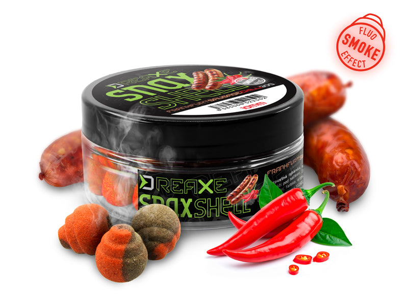 Delphin D SNAX SHELL Köder Frankfurter Wurst – Chili