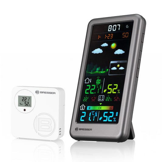 BRESSER Funkwetterstation Neomeo V silber