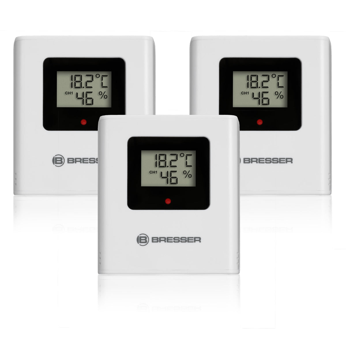 BRESSER Quadro NV Thermo-Hygrometer weiß