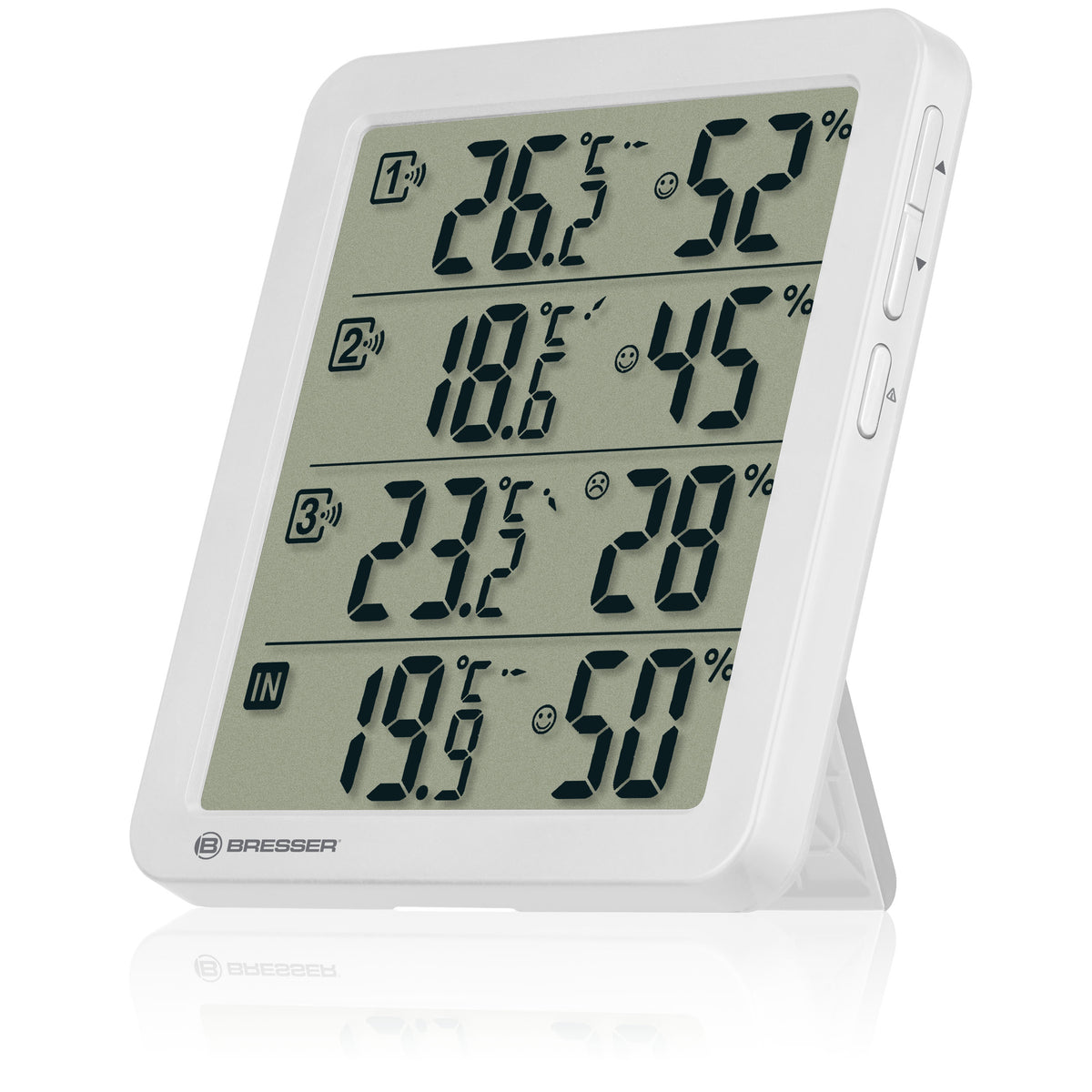 BRESSER Quadro NV Thermo-Hygrometer weiß
