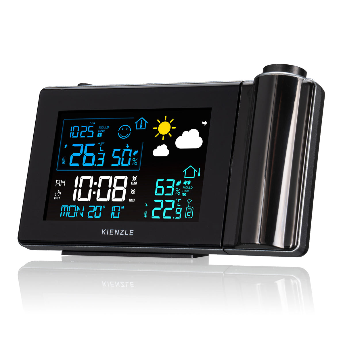 KIENZLE Funk-Wetterstation mit Projektion